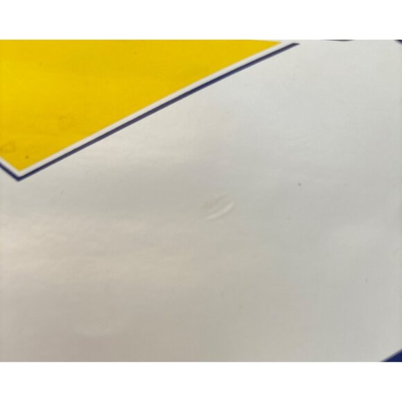 Vintage Blue Sunoco Gasoline Advertising Sign Sticker Round 12 Inch - Picture 4 of 5